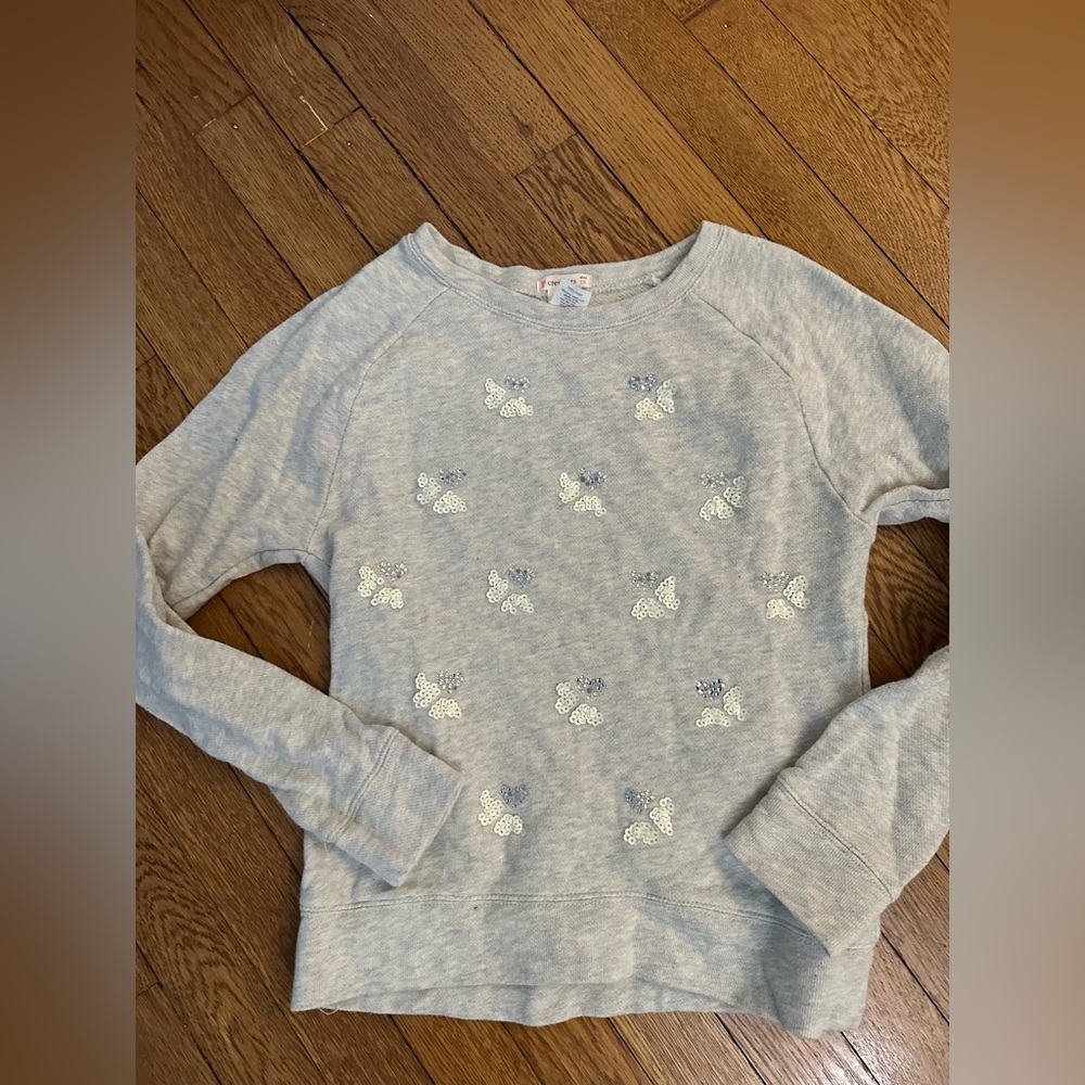 Crewcuts grey sweatshirt with sequins brand new sz 14